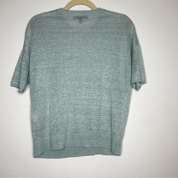 Banana Republic Short Sleeve Sweater Lightweight Knit Size XS Linen Blend - Picture 2 of 9